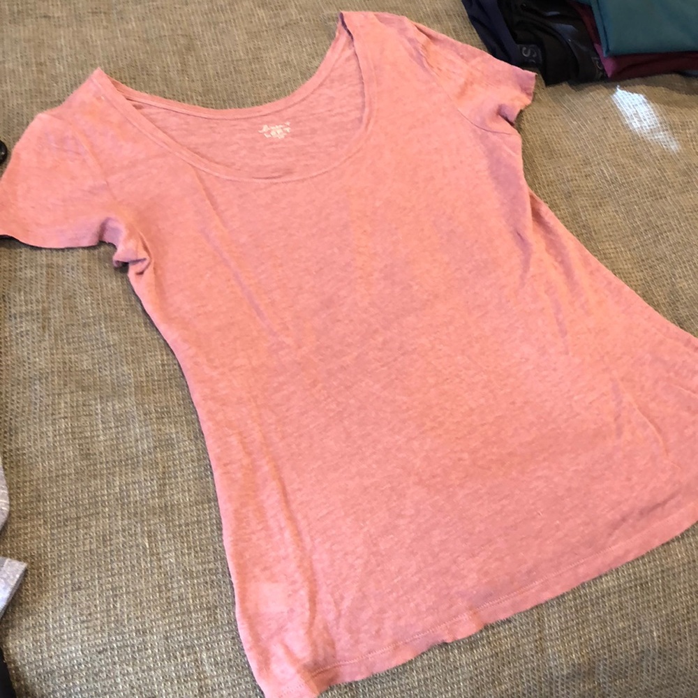 Pink loft linen tee